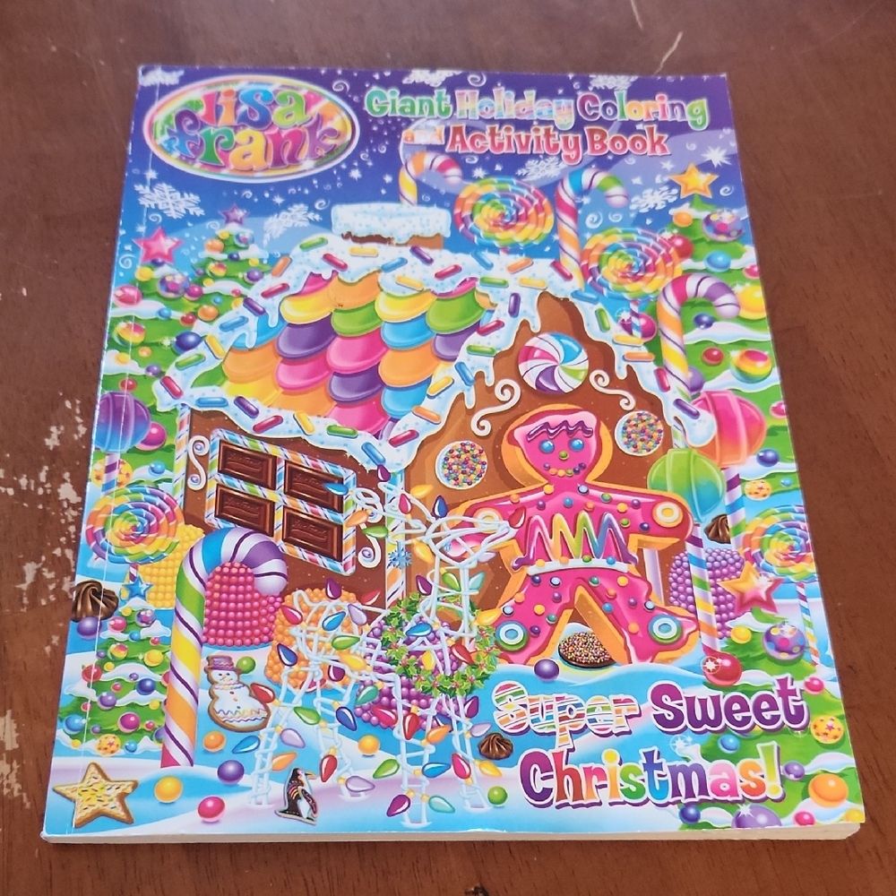 Lisa Frank Super Sweet Christmas Coloring Book - Multicolor